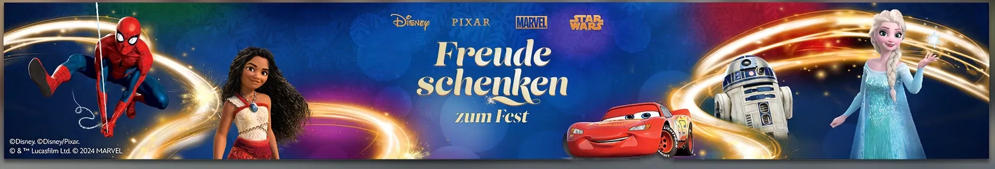 Wide brandshop banner “Freude schenken zum Fest”