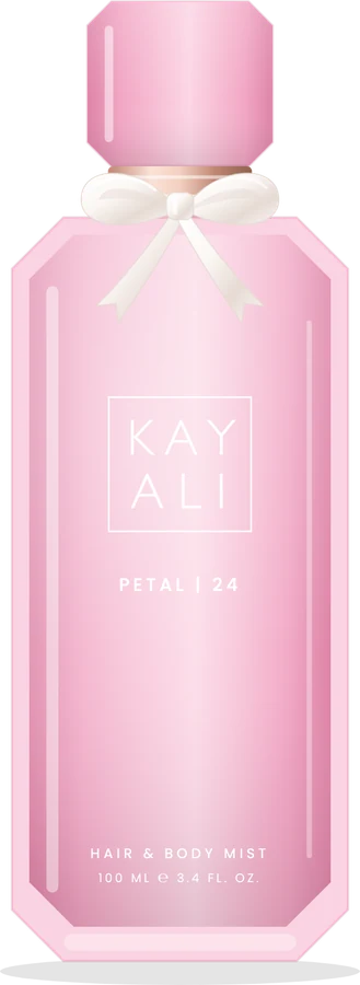 Flat illustration: Petal hair & body mist