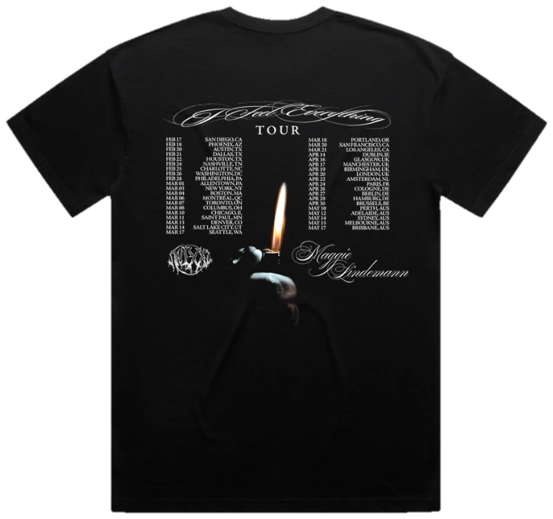 The black tee, back