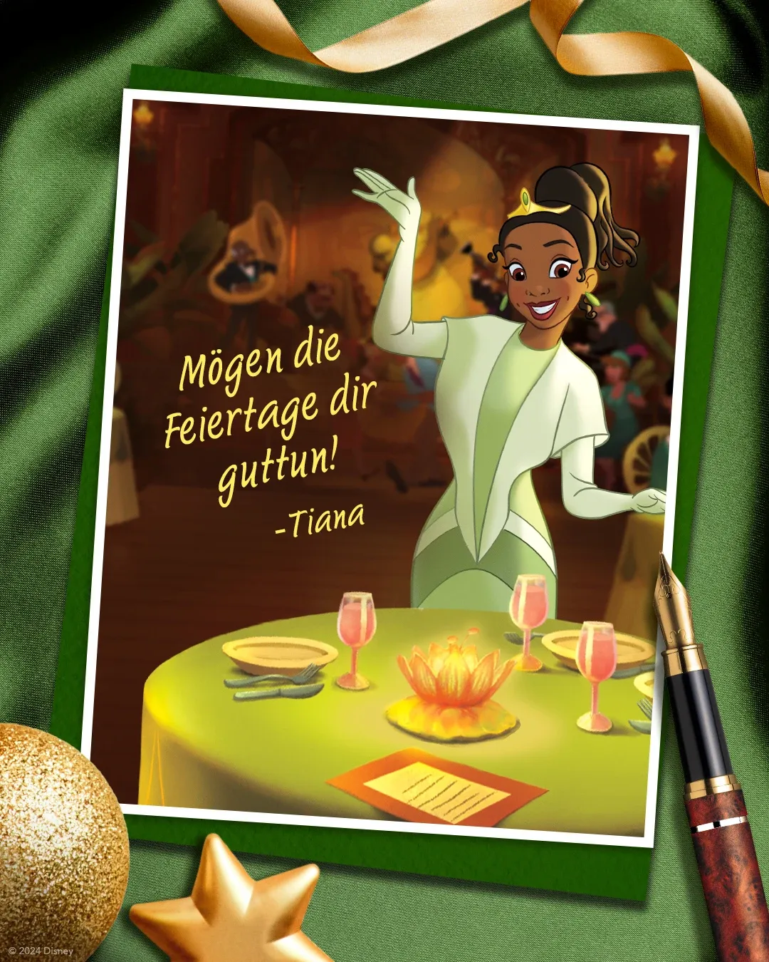 Holiday card from Tiana
