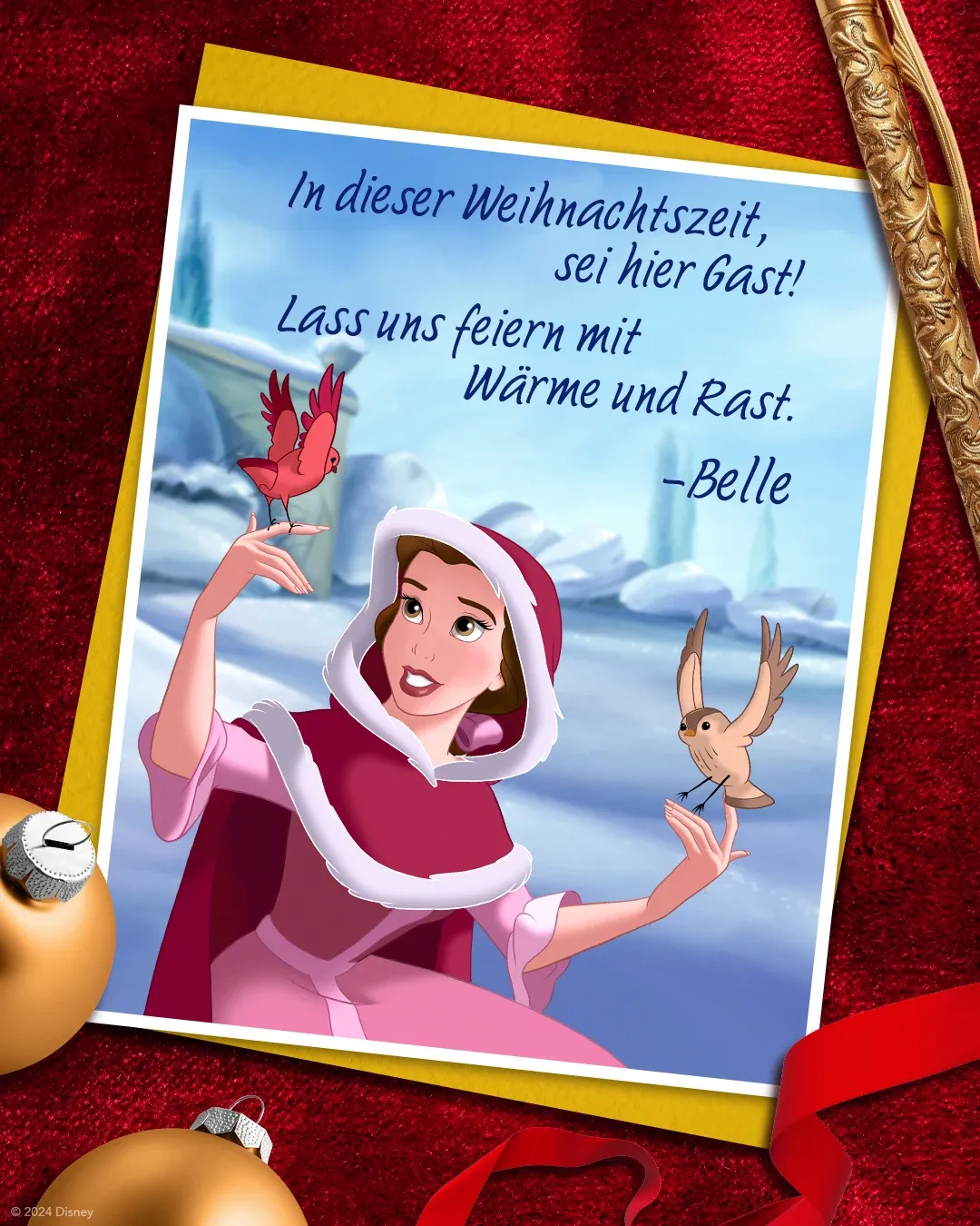 Holiday card from Belle
