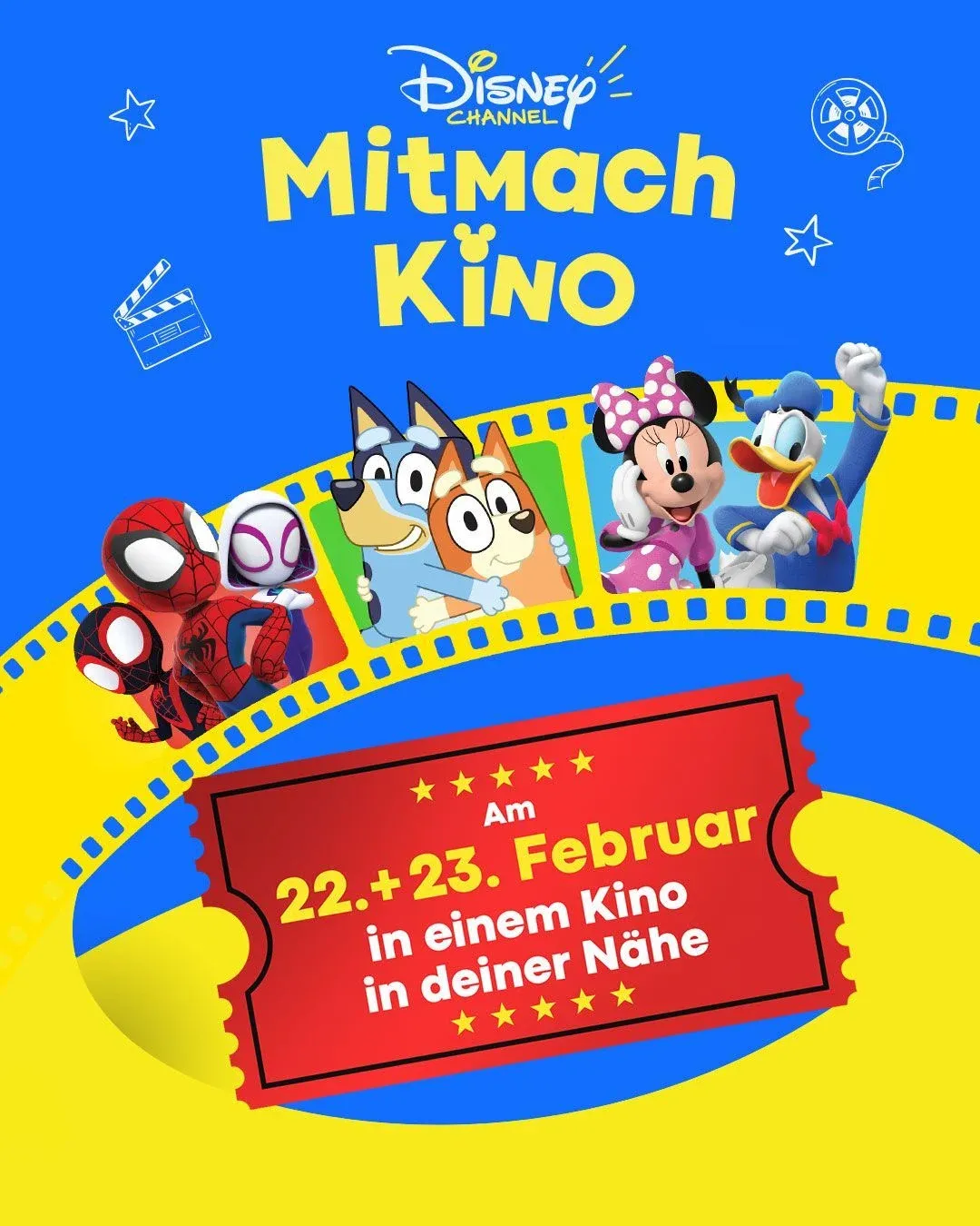 Disney Channel Mitmach-Kino, 22 and 23 February