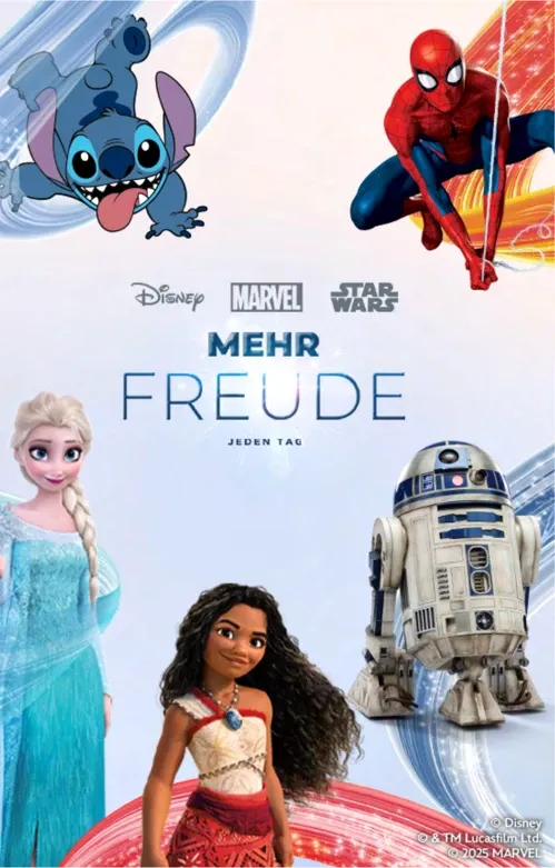 Upright banner “Mehr Freude jeden Tag”