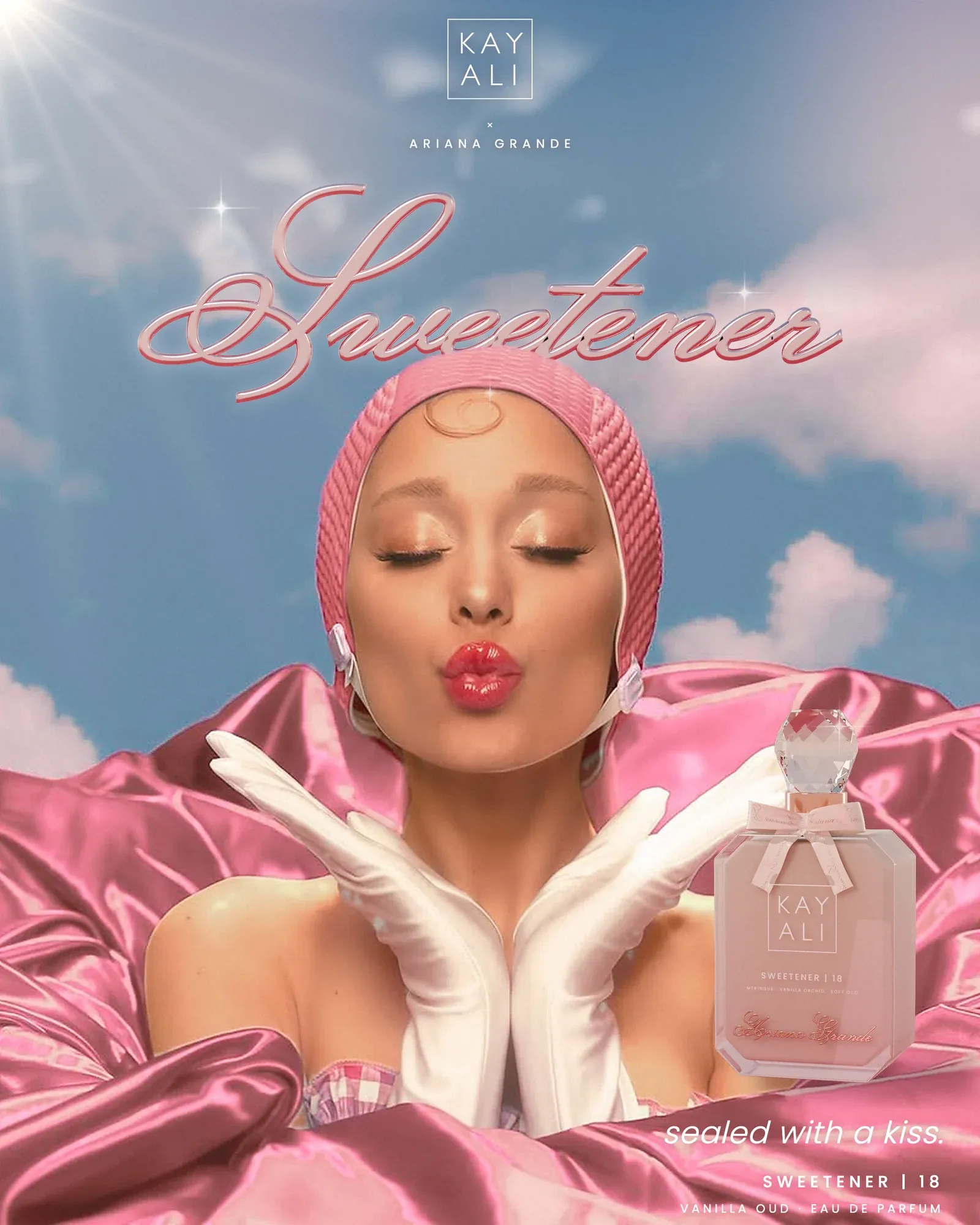 After: the finished Sweetener key visual
