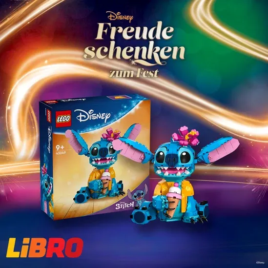 LIBRO social post with the LEGO Stitch set