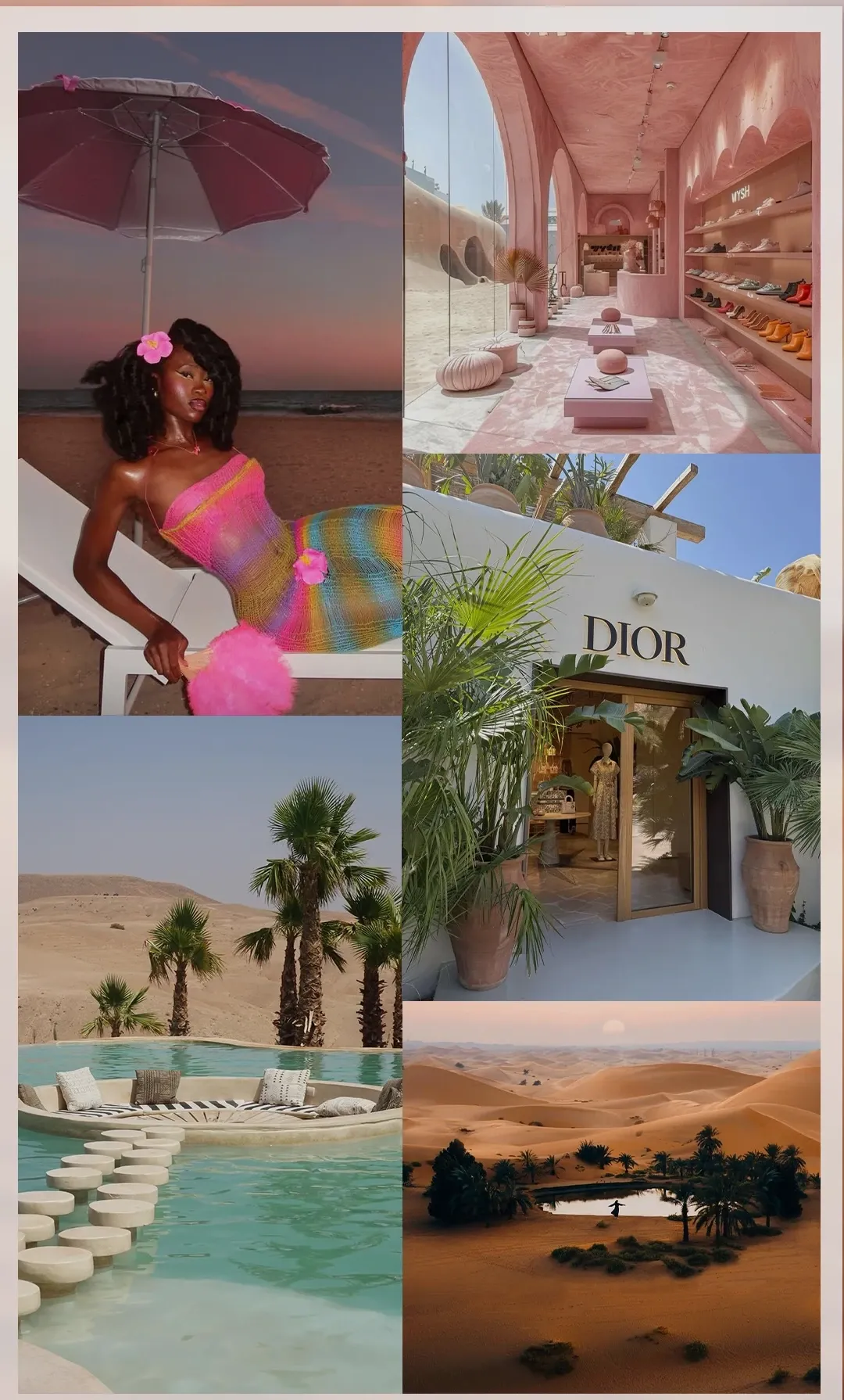 Moodboard for Huda Beauty × Sol de Janeiro
