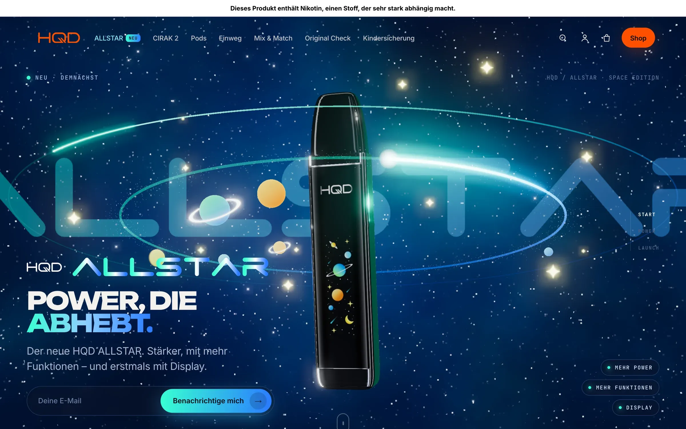 New: the ALLSTAR in space