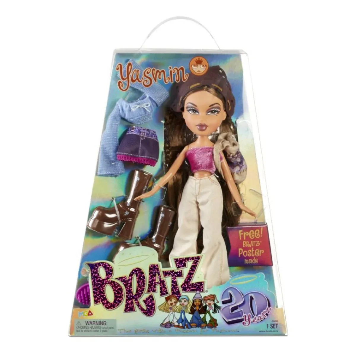 Reference: a Bratz Yasmin doll in her window box