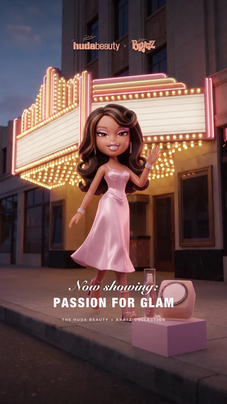 Story 1: “Now showing: Passion for Glam.” at the marquee