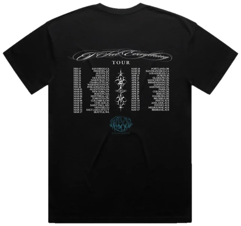 The black tee, back