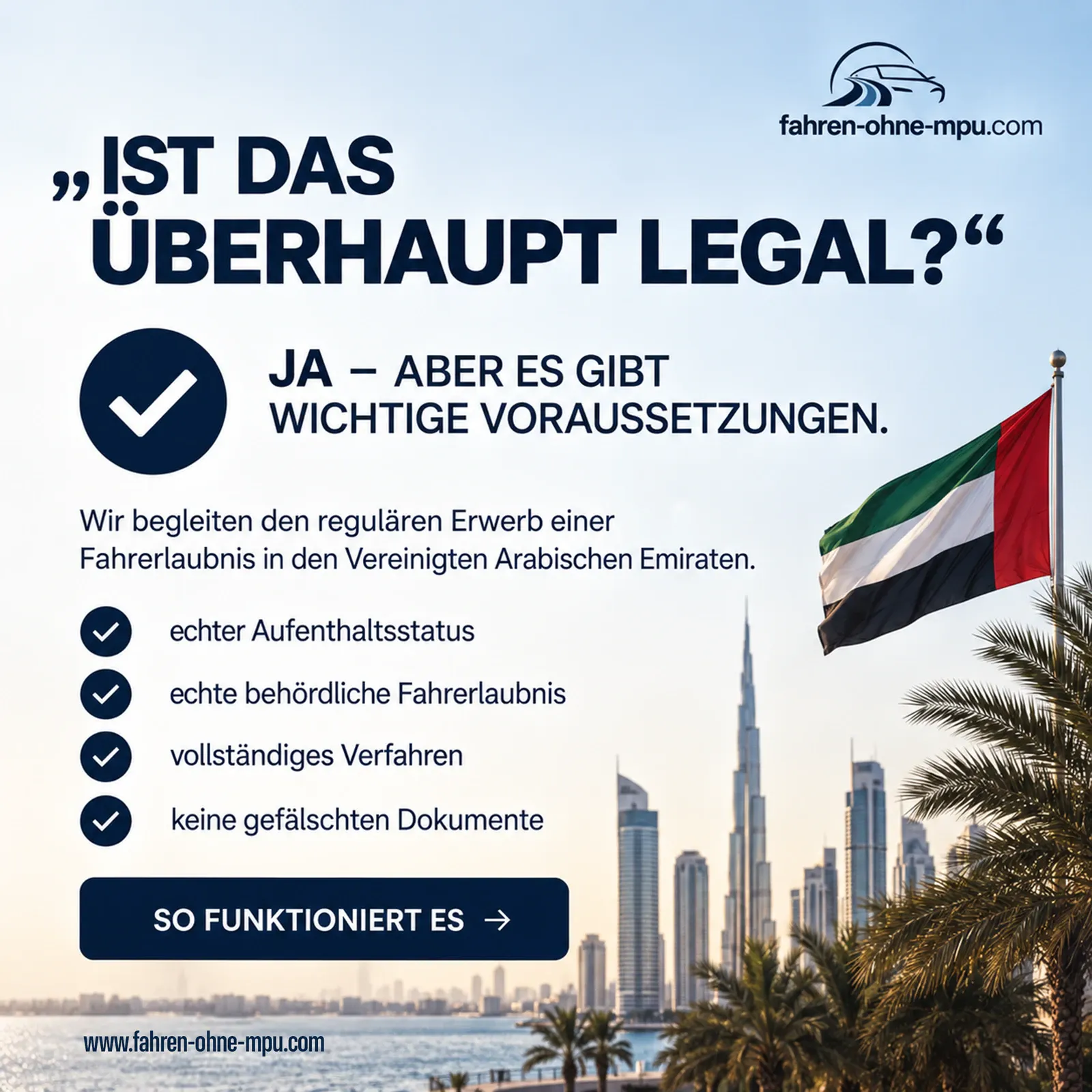 Wave one, version B: “Ist das überhaupt legal? Ja – aber es gibt wichtige Voraussetzungen”